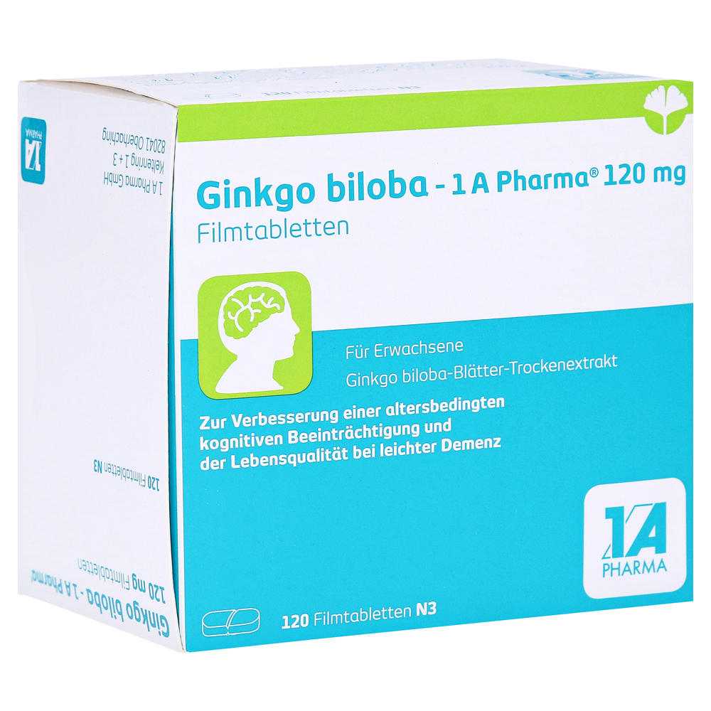Ginkgo biloba-1A Pharma 120mg Filmtabletten 120 Stück