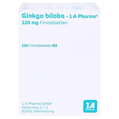 Ginkgo biloba-1A Pharma 120mg 120 Stck N3 - Linke Seite