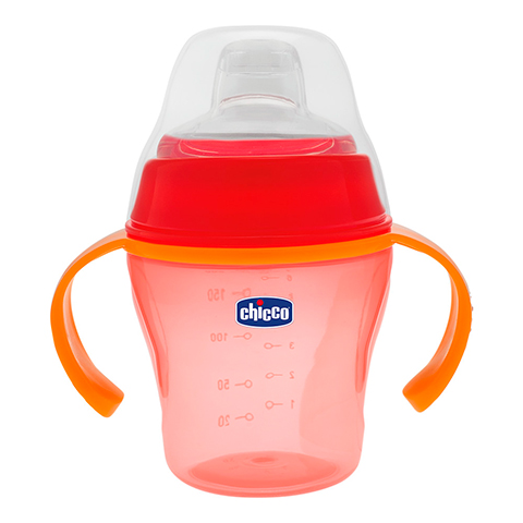 CHICCO Trinklernflasche 200 ml 6 M+ rot 1 Stck