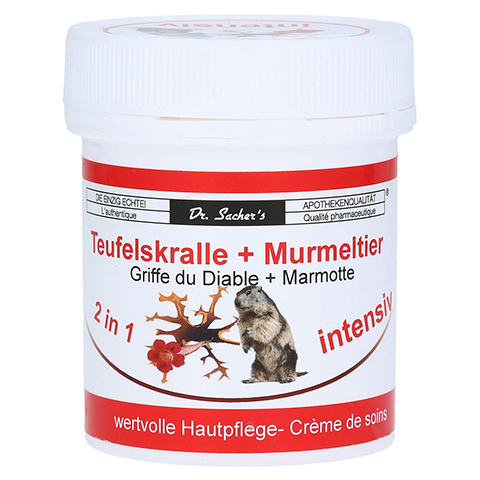 TEUFELSKRALLE+MURMELTIER 2in1 intensiv Creme 125 Milliliter