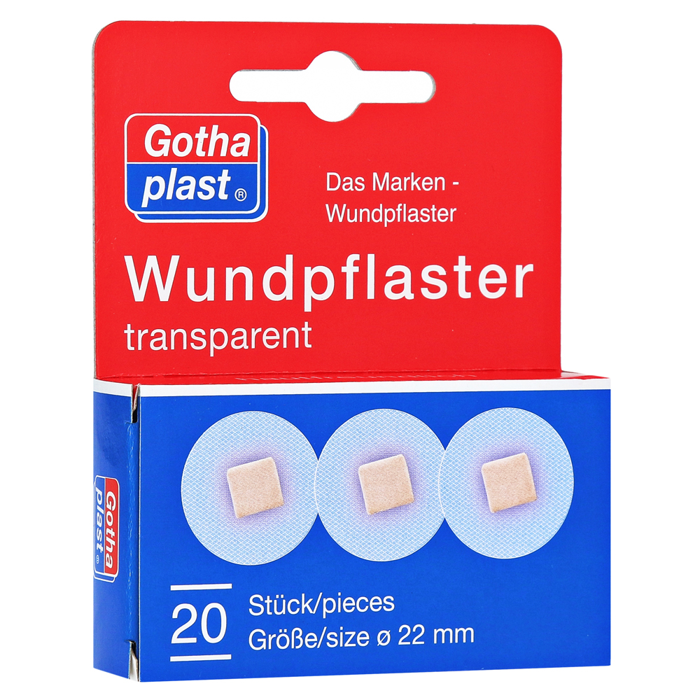 Gothaplast Verbandpflasterfabrik Gmbh Gothaplast wundpflaster 2,2 cm transparent 20 stück