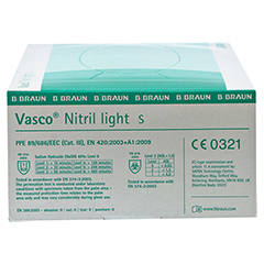 VASCO Nitril light Untersuchungshandschuhe S 150 Stck - Linke Seite
