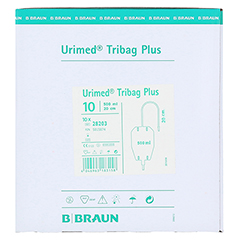 URIMED Tribag Plus Urin Beinbtl.500ml 20cm ster. 10 Stück - Rechte Seite