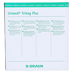URIMED Tribag Plus Urin Beinbtl.500ml 20cm ster. 10 Stück - Rückseite