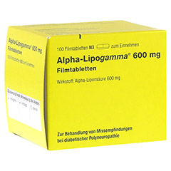 ALPHA LIPOGAMMA 600 mg Filmtabletten 100 Stck N3