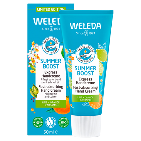 WELEDA Summer Boost Express Handcreme 50 Milliliter