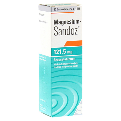 MAGNESIUM SANDOZ 121,5 mg Brausetabletten 20 Stck