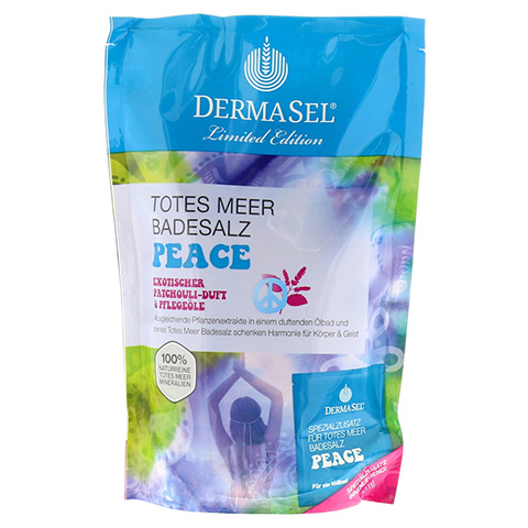 DERMASEL Totes Meer Badesalz+Peace limited edition 1 Packung