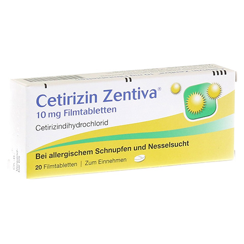 Cetirizin Zentiva 10mg 20 Stück N1