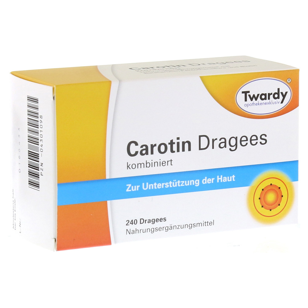 Twardy Carotin Dragees kombiniert zur Unterstützun... Tabletten 4301098 240 St 