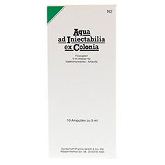AQUA AD iniectabilia ex Colonia Ampullen 10x5 Milliliter N2 - Vorderseite