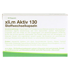XLIM Aktiv 130 Stoffwechselkapseln 30 Stck - Rckseite