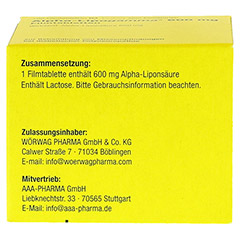 ALPHA LIPOGAMMA 600 mg Filmtabletten 100 Stck N3 - Oberseite