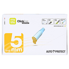 MYLIFE Clickfine AutoProtect Pen-Nadeln 5 mm 31 G 100 Stck - Vorderseite