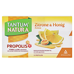 TANTUM NATURA Propolis mit Zitrone & Honig Aroma 2x15 Stck - Vorderseite