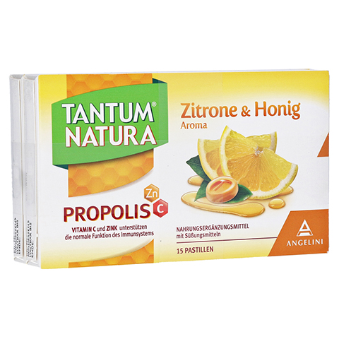 TANTUM NATURA Propolis mit Zitrone & Honig Aroma 2x15 Stck