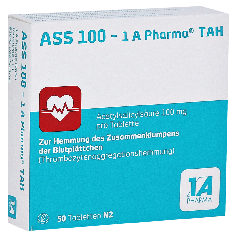 ASS 100-1A Pharma TAH Tabletten 50 Stück