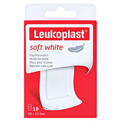 Leukoplast soft white Wundschnellverband Pflaster 10 Stck - Vorderseite