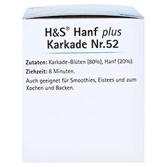 H&S Hanf plus Karkade Filterbeutel 20x1.3 Gramm - Linke Seite