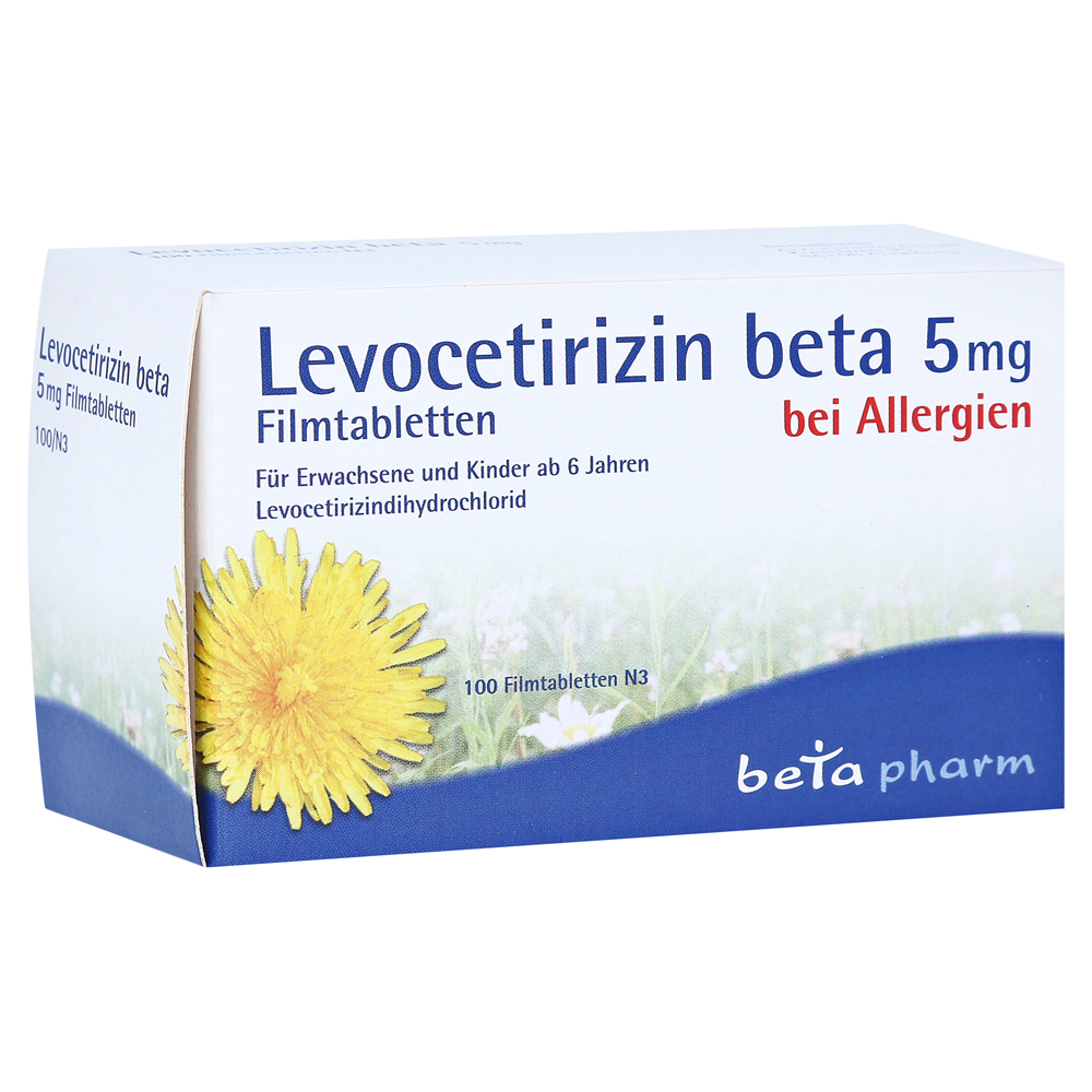 Levocetirizin beta 5mg Filmtabletten 100 Stück