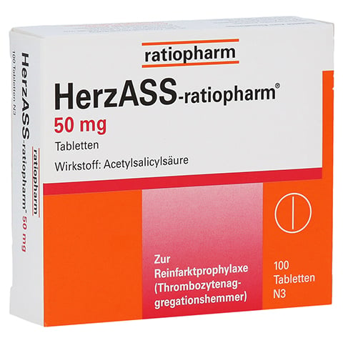 HerzASS-ratiopharm 50mg 100 Stück N3