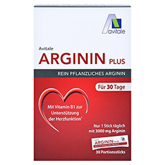 ARGININ PLUS Vitamin B1+B6+B12+Folsäure Sticks 30x5.9 Gramm - Vorderseite