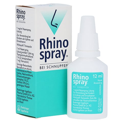 Rhinospray Quetschflasche 12ml bei Schnupfen & verstopfter Nase 12 Milliliter N1