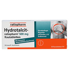 Hydrotalcit-ratiopharm 500mg 20 Stck N1 - Vorderseite