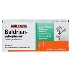 BALDRIAN-RATIOPHARM überzogene Tabletten 30 Stück - Vorderseite