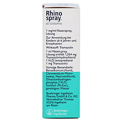Rhinospray Quetschflasche 12ml bei Schnupfen & verstopfter Nase 12 Milliliter N1 - Linke Seite