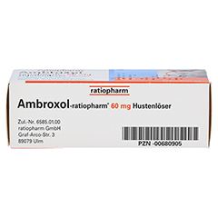 Ambroxol-ratiopharm 60mg Hustenlser 50 Stck N2 - Unterseite