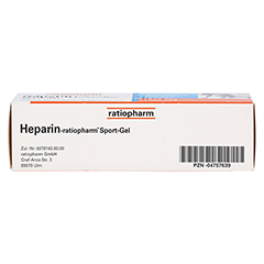 Heparin-ratiopharm Sport 50 Gramm N1 - Unterseite