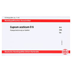 CUPRUM ACETICUM D 6 Ampullen 8x1 Milliliter N1 - Vorderseite
