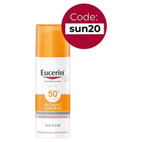EUCERIN Sun Fluid Pigment Control LSF 50+ + gratis Eucerin Oil Control 