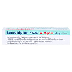 Sumatriptan HEXAL bei Migrne 50mg 2 Stck N1 - Oberseite