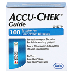 ACCU-CHEK Guide Teststreifen 1x100 Stück - Vorderseite