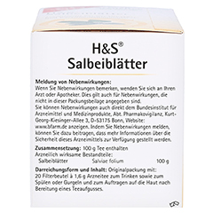 H&S Salbeibltter 20x1.6 Gramm - Linke Seite