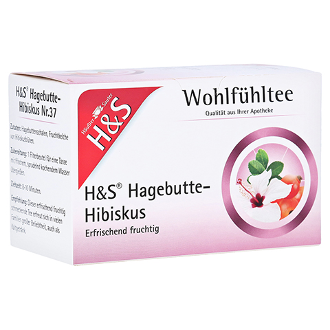 H&S Hagebutte mit Hibiskus Filterbeutel 20x3.0 Gramm