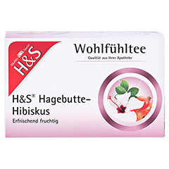 H&S Hagebutte mit Hibiskus Filterbeutel 20x3.0 Gramm - Vorderseite