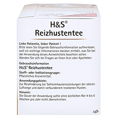 H&S Reizhustentee Filterbeutel 20x2.5 Gramm - Rechte Seite