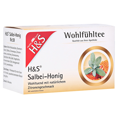 H&S Wohlfhltee Salbei Honig mit Zitrone Fbtl. 20x2.0 Gramm