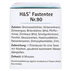 H&S Wohlfhltee Fastentee Filterbeutel 20x1.5 Gramm - Linke Seite