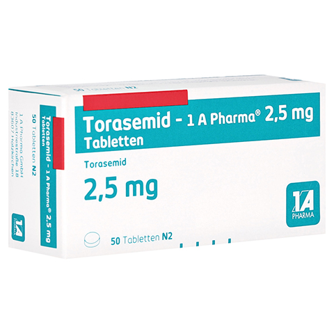 Torasemid-1A Pharma 2,5mg 50 Stck N2