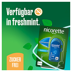 nicorette freshmint 2 mg Lutschtabletten gepresst 80 Stck - Info 6