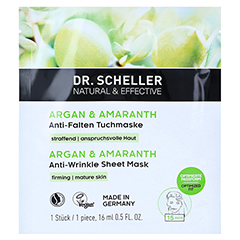 DR.SCHELLER Argan&Amaranth Anti-Falten Tuchmaske 16 Milliliter