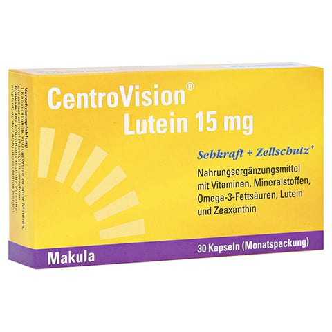 CENTROVISION Lutein 15 mg Kapseln 30 Stück