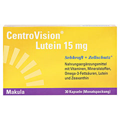 CENTROVISION Lutein 15 mg Kapseln 30 Stück - Vorderseite