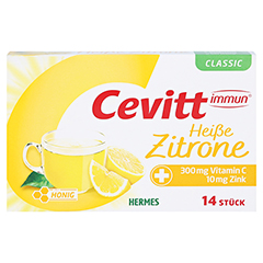 CEVITT immun heiße Zitrone classic Granulat 14 Stück - Vorderseite