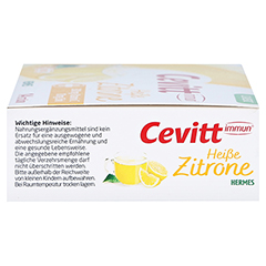 CEVITT immun heiße Zitrone classic Granulat 14 Stück - Rechte Seite