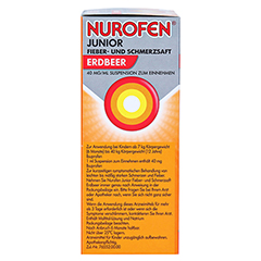 Nurofen Junior Fieber- & Schmerzsaft Erdbeer 40 mg/ml 100 Milliliter N1 - Linke Seite